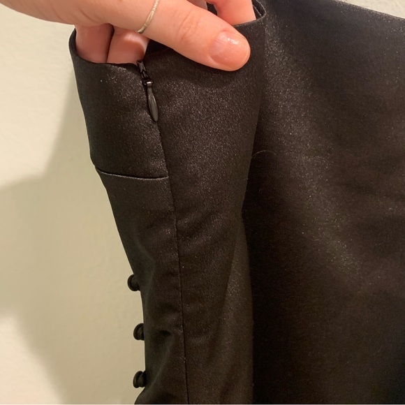 NWT Black Ruffle Dress - Picture 8 of 9